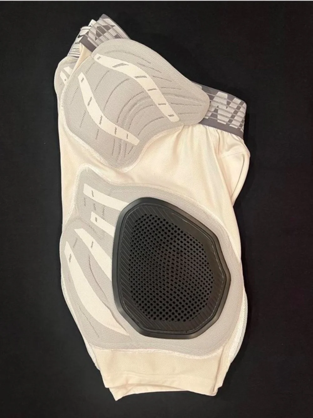 Nike Pro Hyperstrong White 5 Pad Hard Plate Football Girdle Padded Shorts Medium